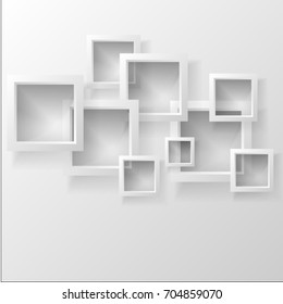 Vector illustration of an abstract geometric background consisting of intersecting shapes, infographics