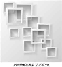 Vector illustration of an abstract geometric background consisting of intersecting shapes, infographics.3D Render