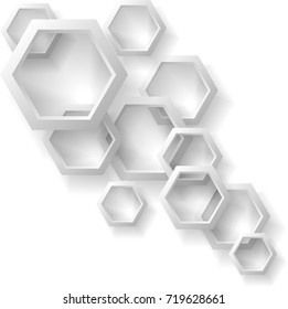 Vector illustration of an abstract geometric background consisting of intersecting shapes, infographics.3D Render