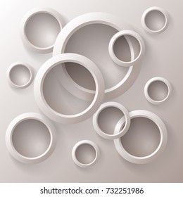 Vector illustration of an abstract geometric background consisting of intersecting shapes, infographics.3D Render