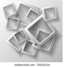 Vector illustration of an abstract geometric background consisting of intersecting shapes, infographics.3D Render