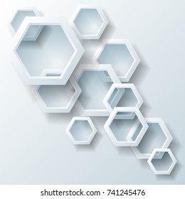 Vector illustration of an abstract geometric background consisting of intersecting shapes, infographics.3D Render