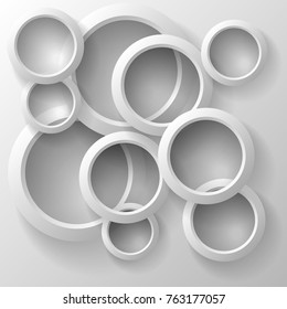 Vector illustration of an abstract geometric background consisting of intersecting shapes with a shadow, infographics.3D Render