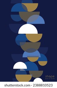 Vector illustration of abstract geometric graphics design.