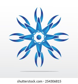 Vector illustration of abstract geometric logo