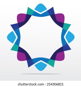 Vector illustration of abstract geometric logo