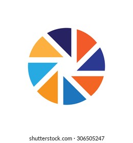 Vector illustration of abstract geometric. Logo design.