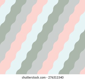 vector illustration of abstract geometric pattern, with wavy shapes motifs in pastel colors