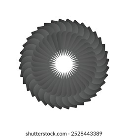 Vector illustration of abstract geometric rainbow flower logo, gradient circle logo template, sunflower logo.