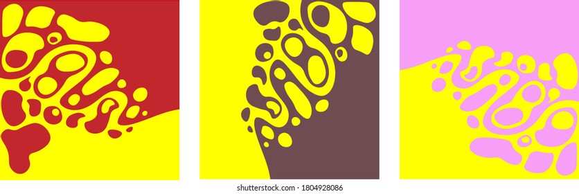 Ilustración vectorial. Resumen de formas geométricas sobre un fondo brillante. Plantilla, revista, antecedentes, negocio, idea, motivo, cartel, postal.