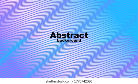 Ilustración vectorial del patrón de onda geométrica abstracta con agua azul. Uso para el diseño. Eps10