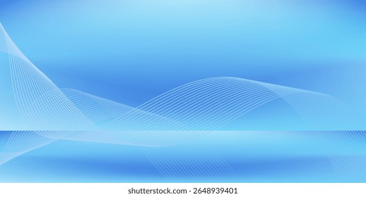 Vector illustration Abstract gradient blue blurred background for place your text, signs retail shopping, advertisement business agency, ads marketing, backdrops space, landing pages web, presentation