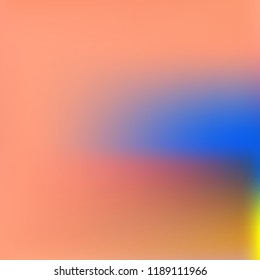 Vector, illustration. Abstract gradient mesh background.Multicolor blurry blend. Smooth colors texture. Beautiful natural light. Bright soft colored vector. Holographic illustration. Modern design.