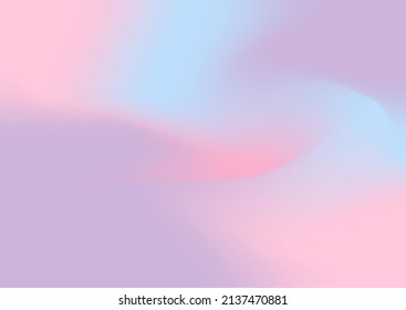 Vector illustration of abstract gradient. pink, purple, blue mesh gradient with A4 size template background size. editable vectors.
