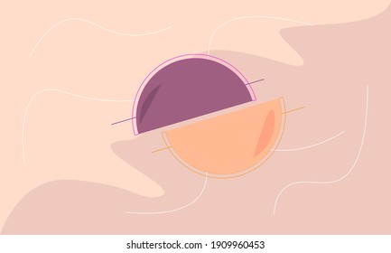 Vector illustration of abstract graphic background with soft colors. good for banners, landing pages, brochures, social media, etc.