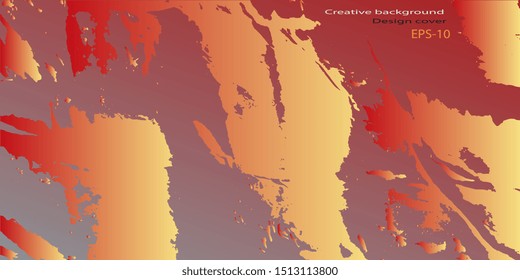 Vector illustration. Abstract graphics. Retro background. Abstract background. Abstractionism. Designer decorative cover. Background with grunge texture. Design background