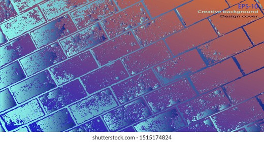 Vector illustration. Abstract graphics. Retro background. Abstract background. Abstractionism. Designer decorative cover. Background with grunge texture. Design background