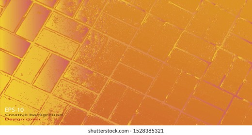 Vector illustration. Abstract graphics. Retro background. Abstract background. Abstractionism. Designer decorative cover. Background with grunge texture. Design background