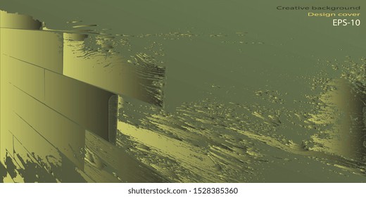 Vector illustration. Abstract graphics. Retro background. Abstract background. Abstractionism. Designer decorative cover. Background with grunge texture. Design background