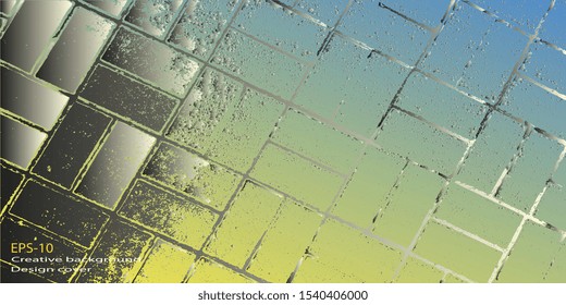 Vector illustration. Abstract graphics. Retro background. Abstract background. Abstractionism. Designer decorative cover. Background with grunge texture. Design background