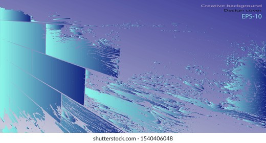 Vector illustration. Abstract graphics. Retro background. Abstract background. Abstractionism. Designer decorative cover. Background with grunge texture. Design background