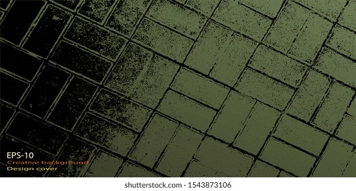 Vector illustration. Abstract graphics. Retro background. Abstract background. Abstractionism. Designer decorative cover. Background with grunge texture. Design background