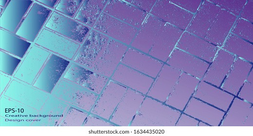 Vector illustration. Abstract graphics. Retro background. Abstract background. Abstractionism. Designer decorative cover. Background with grunge texture. Design background