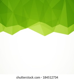 Vector Illustration of an Abstract Green Background