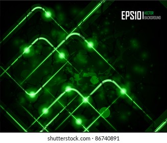 Vector illustration of abstract green background. Eps10 file.