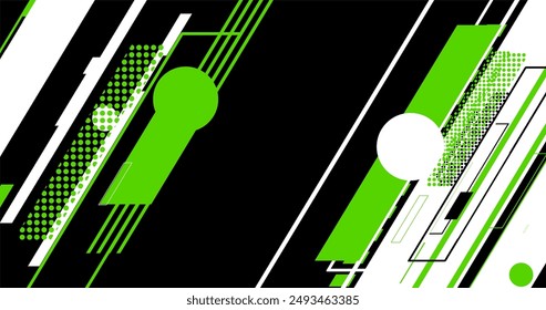 Ilustración vectorial de textura abstracta verde y negro sobre fondo blanco