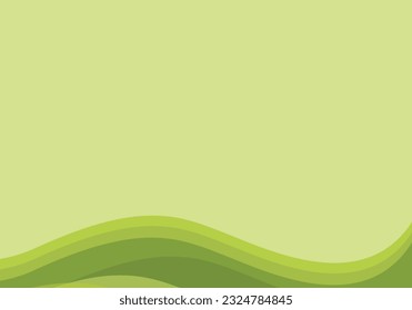Vector illustration abstract green  wave background. Dynamic shape combination patterns wallpaper for business presentation, banner, cover flyer, brochure, and poster. Elegant and calm color