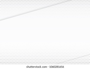 Vector illustration - Abstract grey and white board halftone dot gradient used for background, Template mock up for display of product, layout and presentation business backdrop.