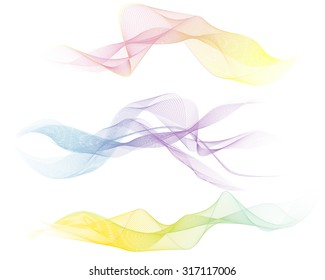 vector illustration abstract grid isolated three different colors