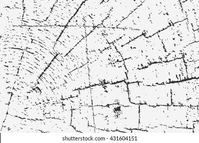 Vector illustration of abstract grunge cracked wood texture as a background for your design