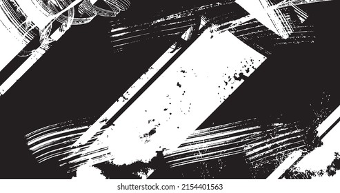 vector illustration of abstract grunge halftone black and white distressed background
