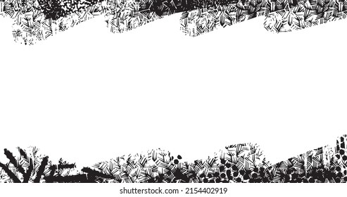 vector illustration of abstract grunge halftone black and white distressed background