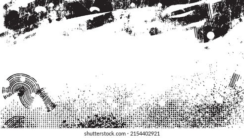 vector illustration of abstract grunge halftone black and white distressed background