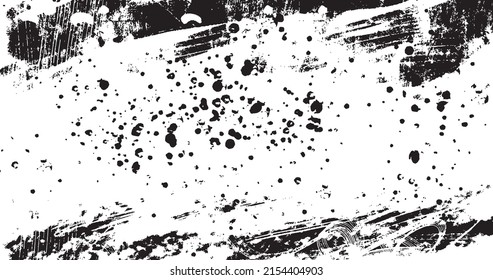 vector illustration of abstract grunge halftone black and white distressed background