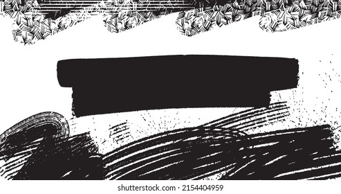 vector illustration of abstract grunge halftone black and white distressed background