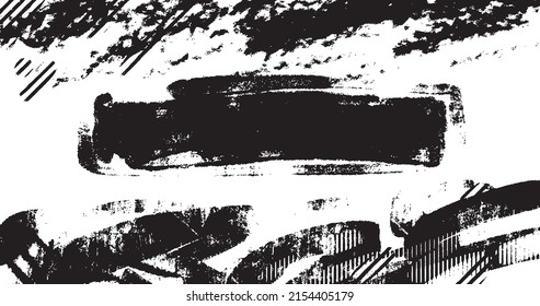 vector illustration of abstract grunge halftone black and white distressed background