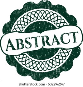 Vector illustration of Abstract grunge style stamp
