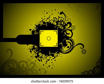 ilustración vectorial del marco de diseño de grumos abstractos