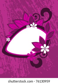 vector illustration of abstract grungy frame