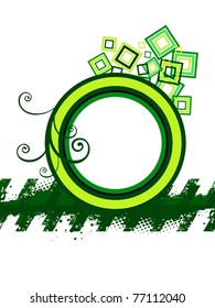 vector illustration of abstract grungy frame