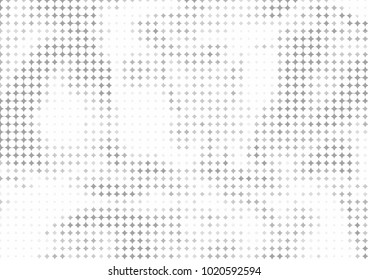 Vector illustration, abstract halftone backdrop in white and black tones in pop art style, monochrome background for business card, website, interior design, labels and stickers