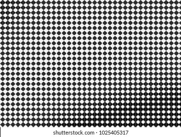 Vector illustration, abstract halftone backdrop in white and black tones in pop art style, monochrome background for business card, website, interior design, labels and stickers
