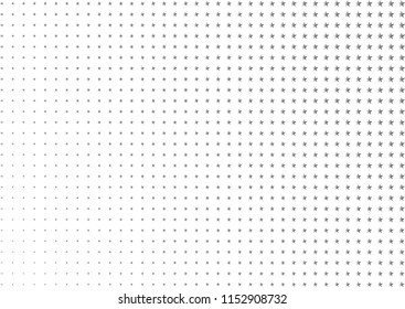 Vector illustration, abstract halftone backdrop in white and black tones in pop art style, monochrome gray background with gradient