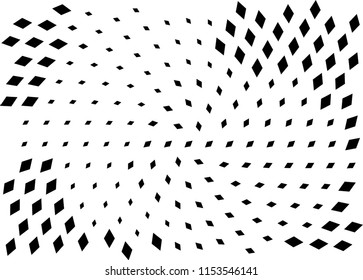 Vector illustration, abstract halftone backdrop in white and black tones in pop art style, geometric monochrome background