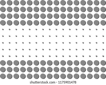 
Vector illustration, abstract halftone backdrop in white and black tones in pop art style, geometric monochrome background