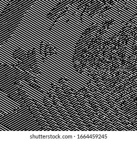 Vector Illustration, abstract halftone backdrop in white and black tones in pop art style, geometric monochrome background. For posters, banners, retro and urban design